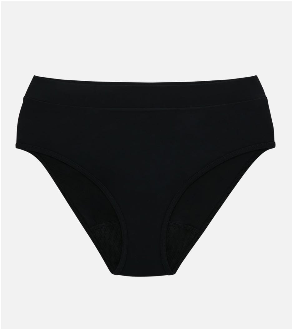 Bikinis menstruales - Hugger - Nylon reciclado - Negro